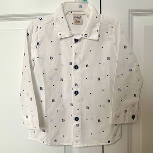 Baby button down cotton shirt 18M